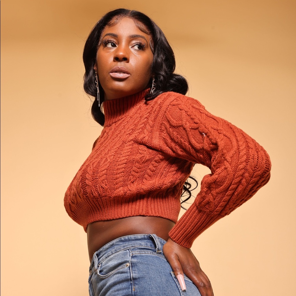 Rustic Crop Sweater